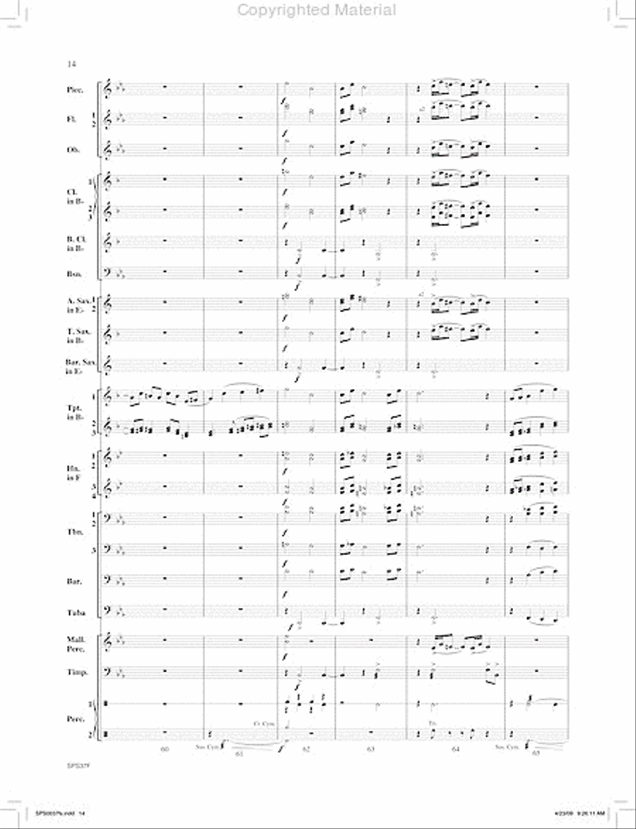 Ricochet Concert Band scores gallery preview page 15