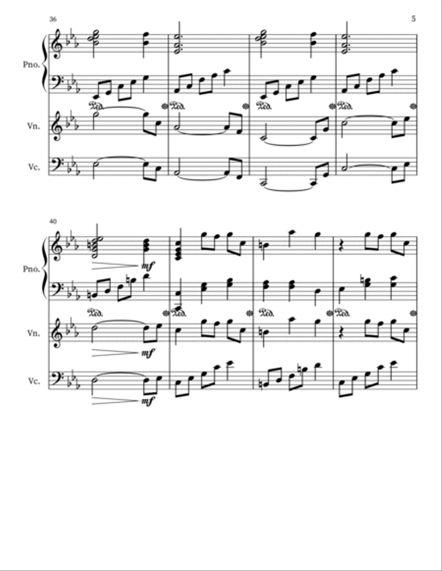 The Music Box Masquerade Piano Trio scores gallery preview page 5