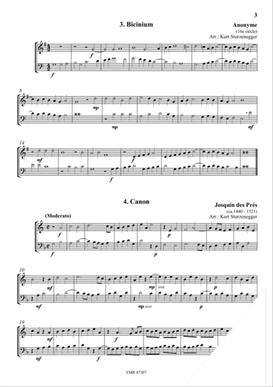 12 Duets from The Old Masters Trombone scores gallery preview page 4
