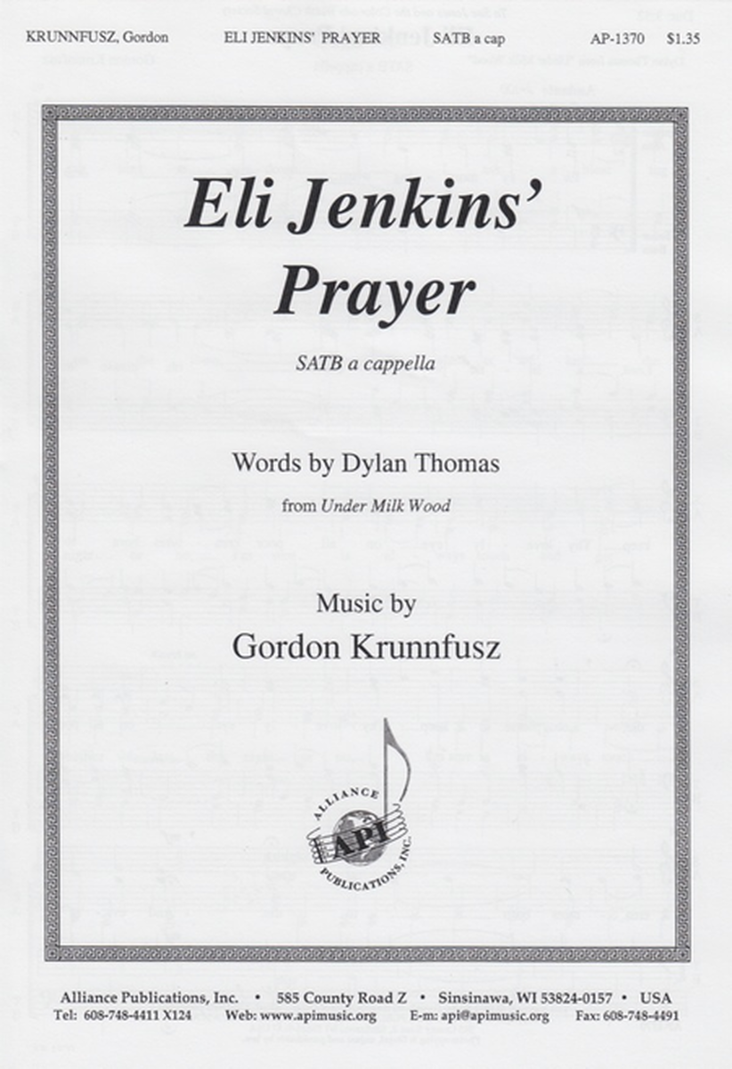 Eli Jenkins' Prayer