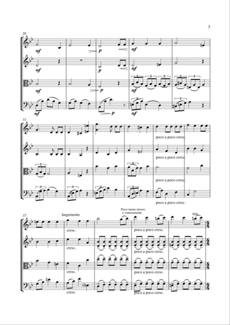 The Lord's Prayer String Quartet scores gallery preview page 6