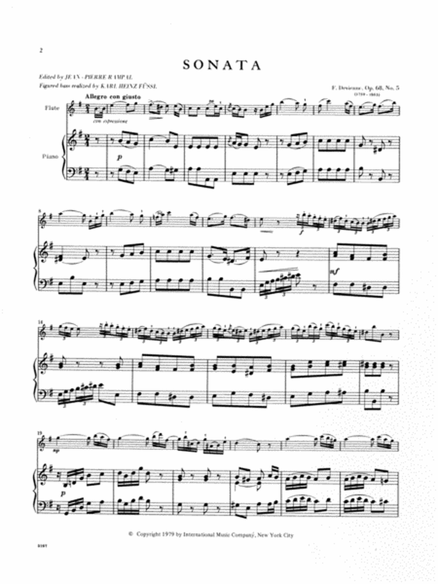 Sonata In E Minor, Opus 68, No. 5