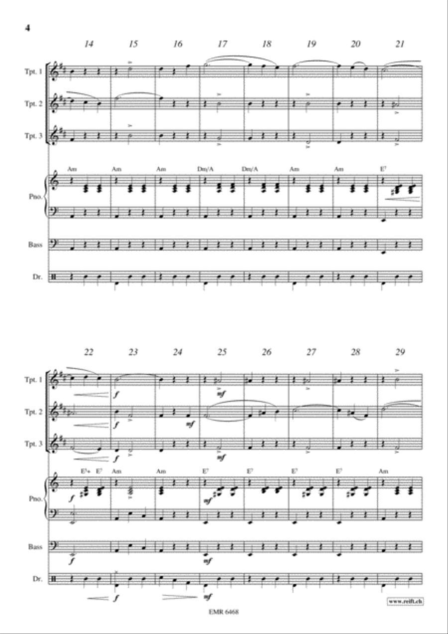 Donauwellen Trumpet Trio scores gallery preview page 4