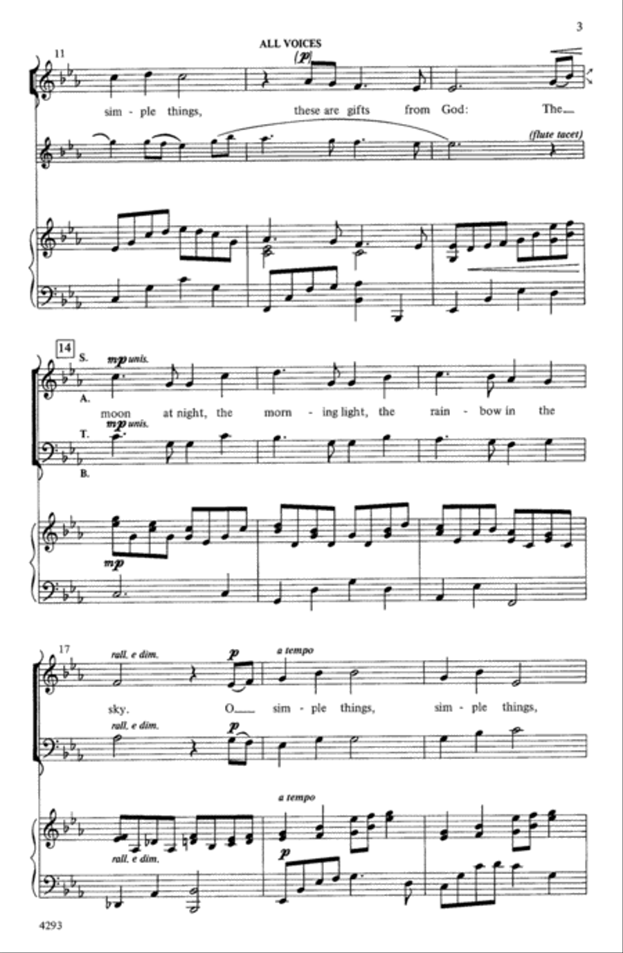 Simple Gifts from God 4-Part scores gallery preview page 3