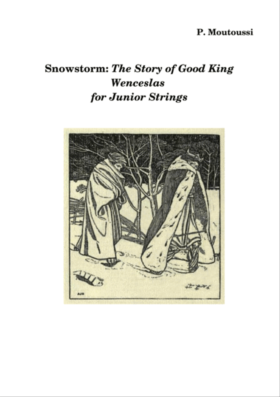 Snow Storm: The story of Good King Wenceslas (Junior Strings) Chamber Orchestra scores gallery preview page 1