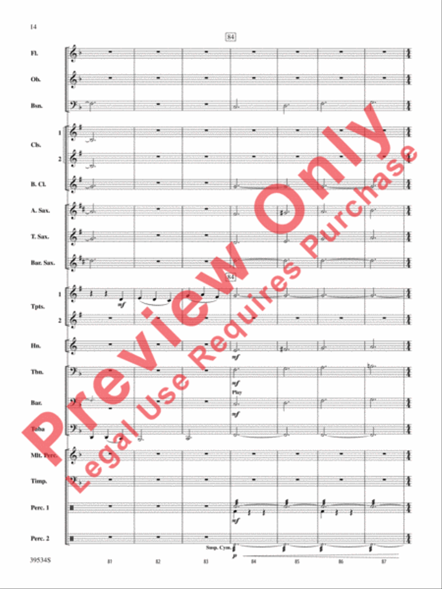 The Magic of Harry Potter Concert Band scores gallery preview page 15