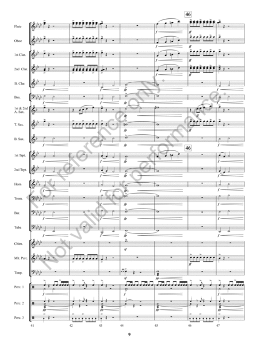 Kennesaw Mountain Celebration Concert Band scores gallery preview page 8