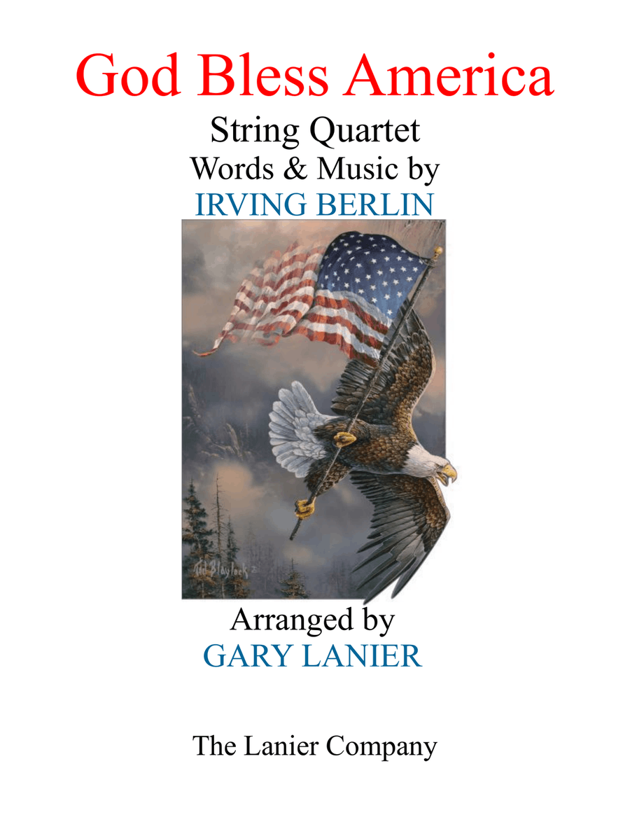 God Bless America God Bless America String Quartet scores gallery preview page 1