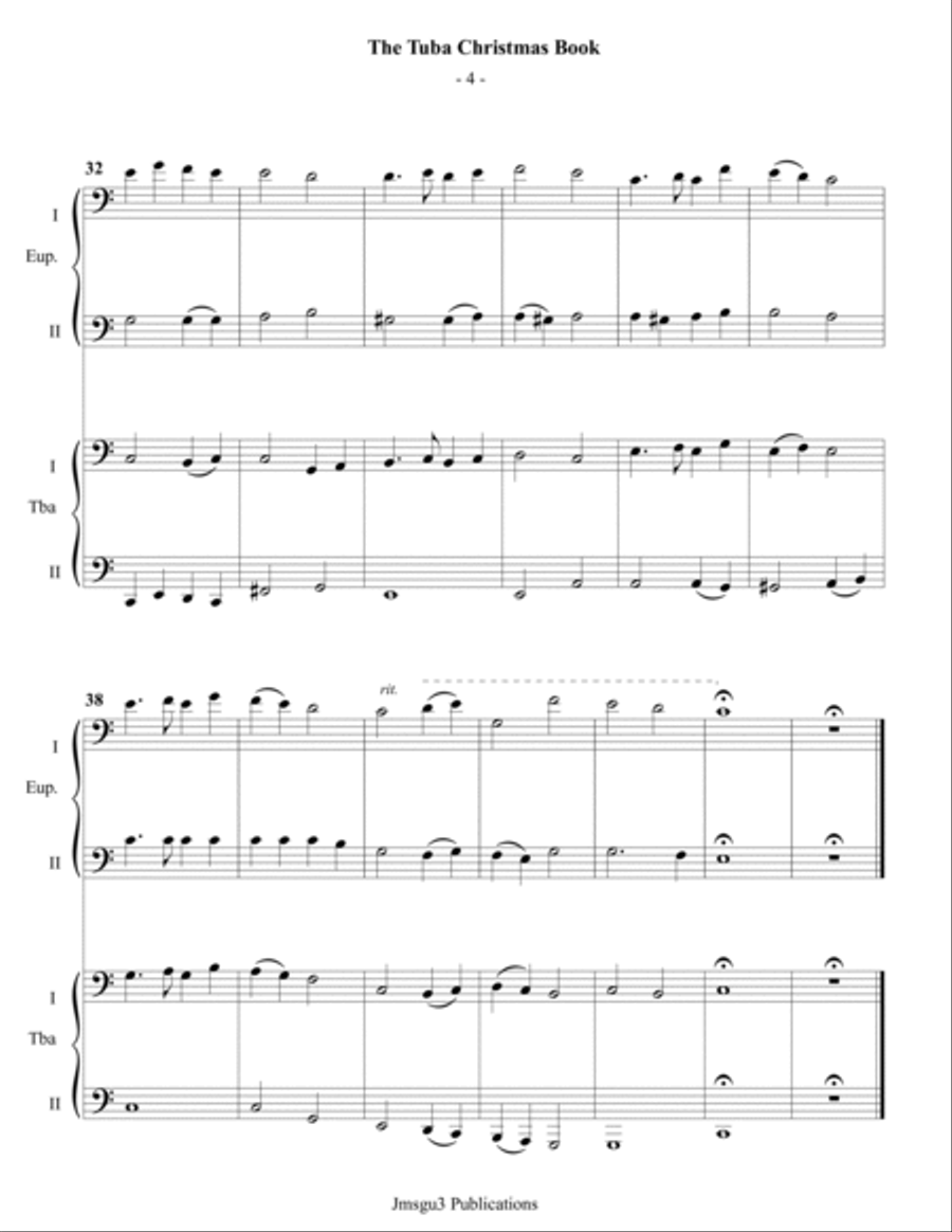 The Tuba Christmas Book Brass Ensemble scores gallery preview page 4