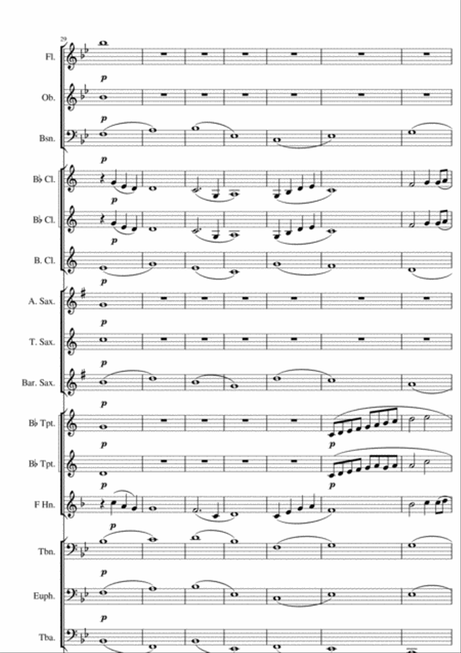 A Piece of Paradise Concert Band scores gallery preview page 6