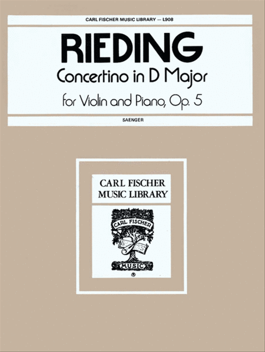 Concertino in D Major Violin Solo scores gallery preview page 1