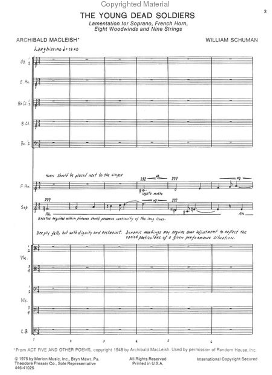 Young Dead Soldiers Young Dead Soldiers Orchestra scores gallery preview page 2