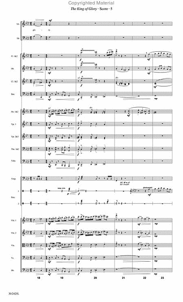 The King of Glory - Orchestral Score and Parts