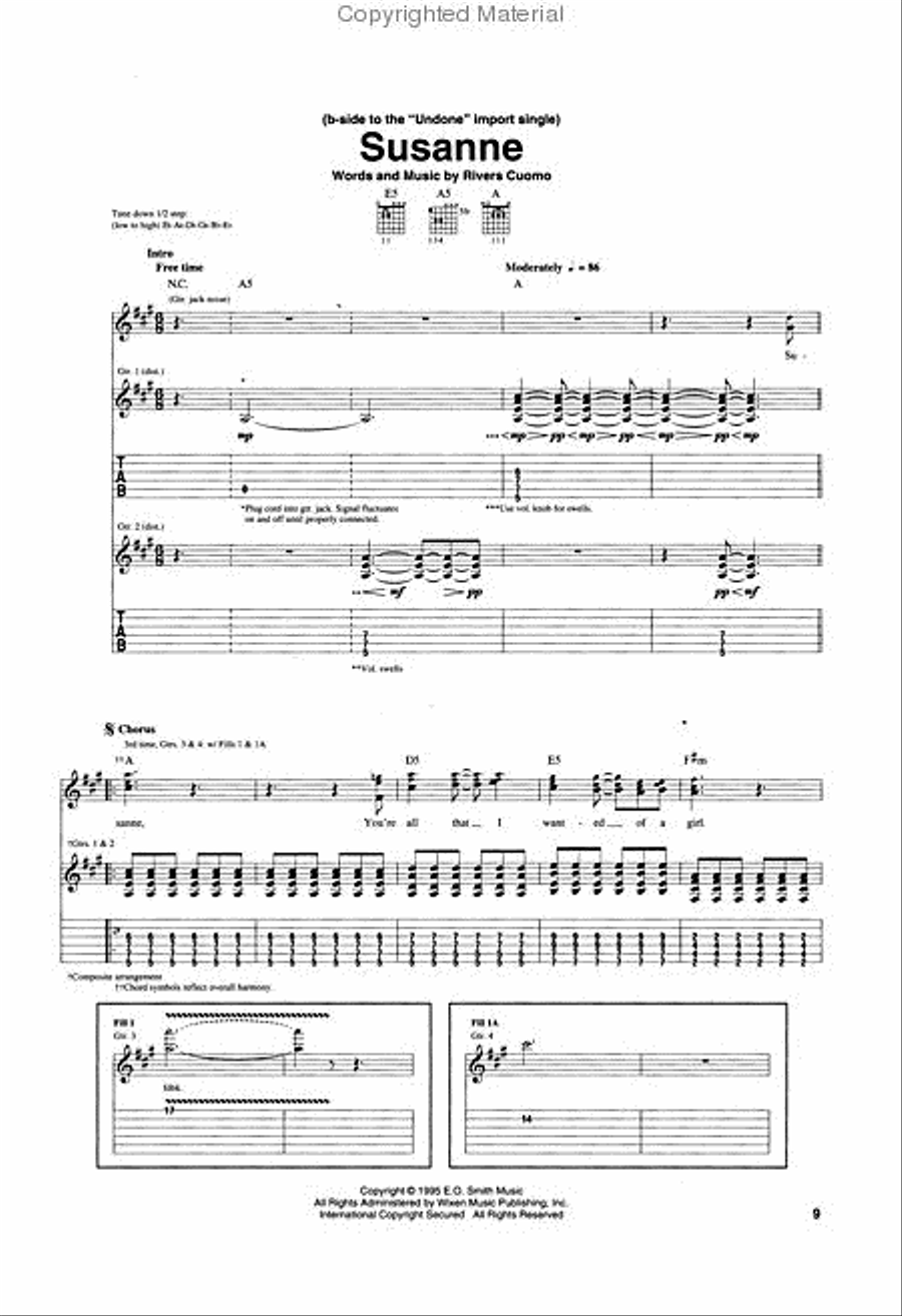 Weezer - Rarities Edition Electric Guitar scores gallery preview page 3