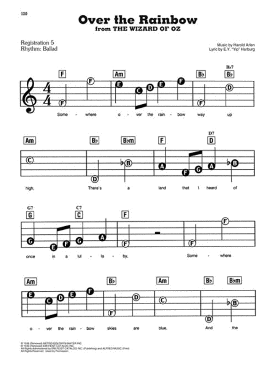 50 Great Songs Electronic Keyboard scores gallery preview page 5