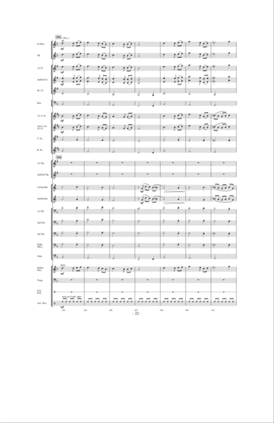 Dancing With The Wind Concert Band scores gallery preview page 21