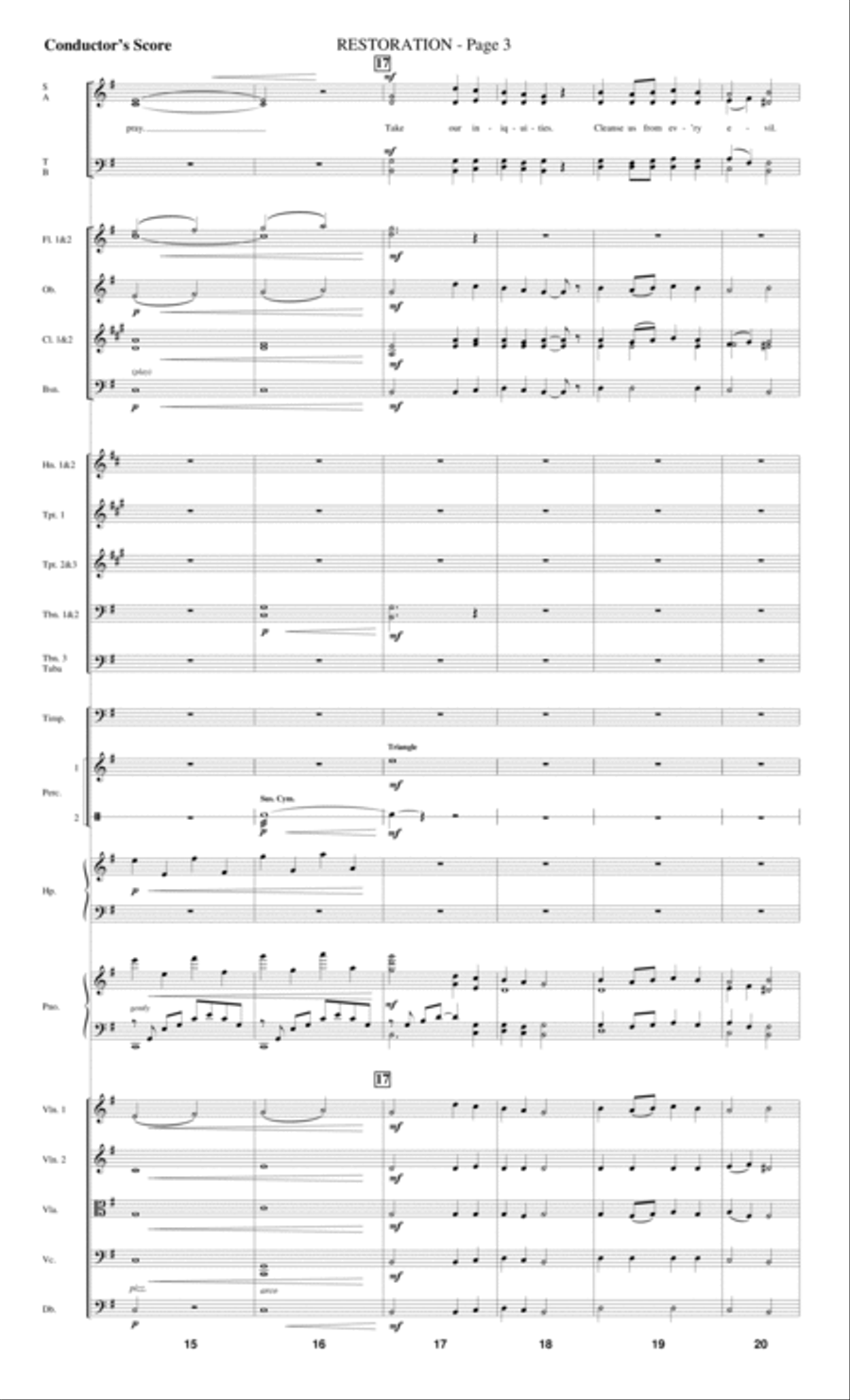 Restoration - Score Choir scores gallery preview page 3
