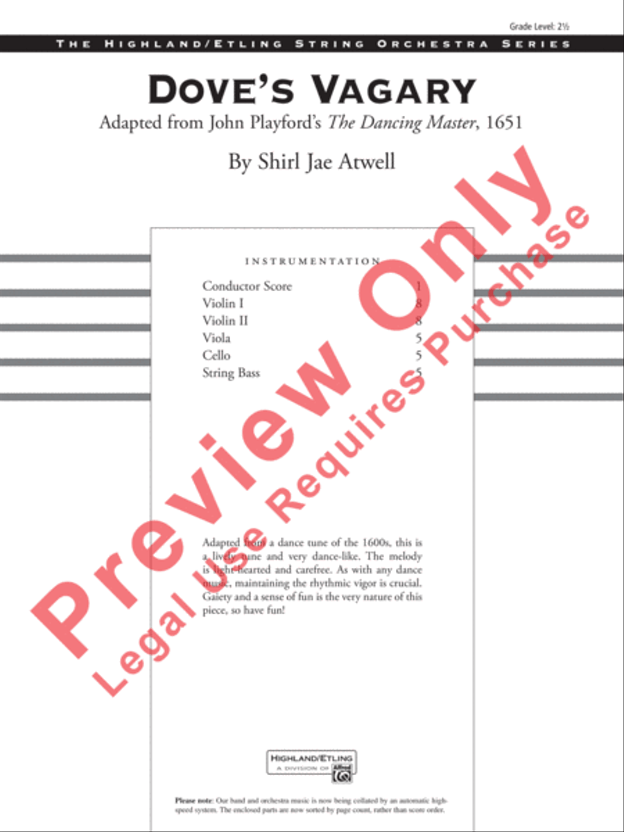 Dove's Vagary String Orchestra scores gallery preview page 2