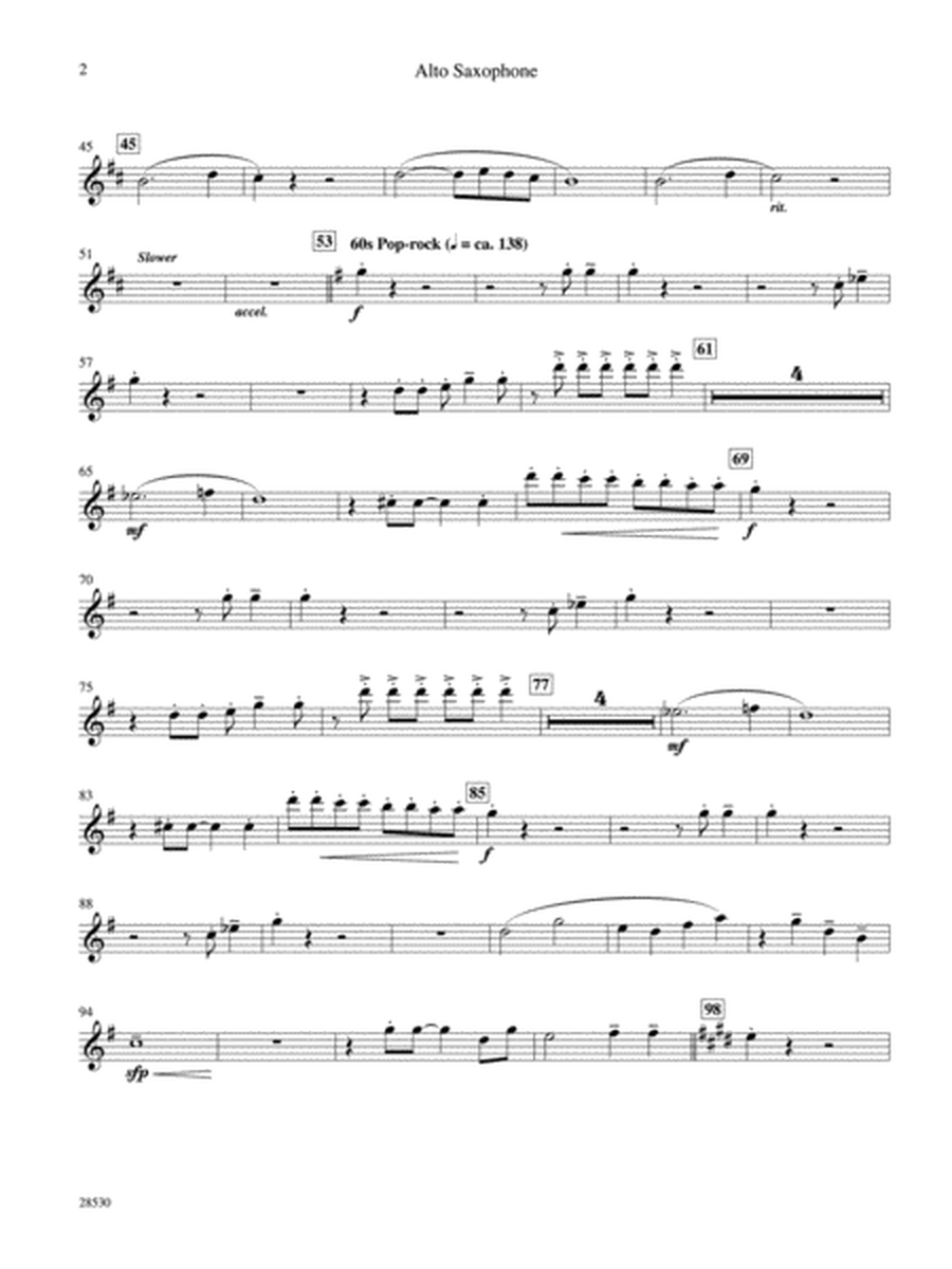 '60s Chicks (A Medley): E-flat Alto Saxophone