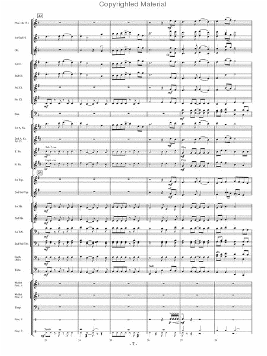 High Country Celebration High Country Celebration Concert Band scores gallery preview page 6