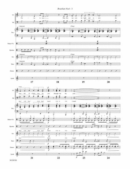 Brazilian Noel - Rhythm and Percussion Score and Parts