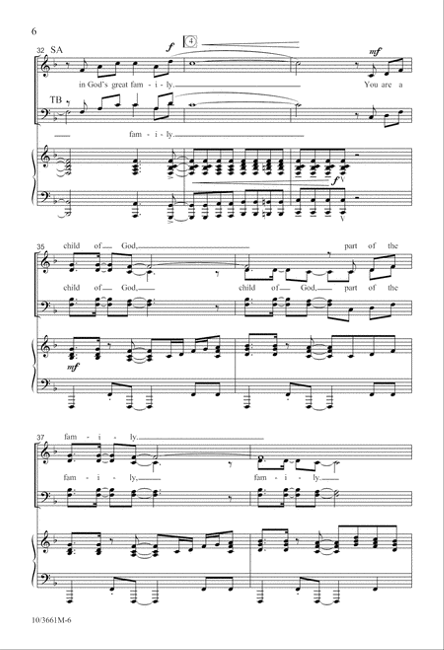 Child of God 4-Part scores gallery preview page 6