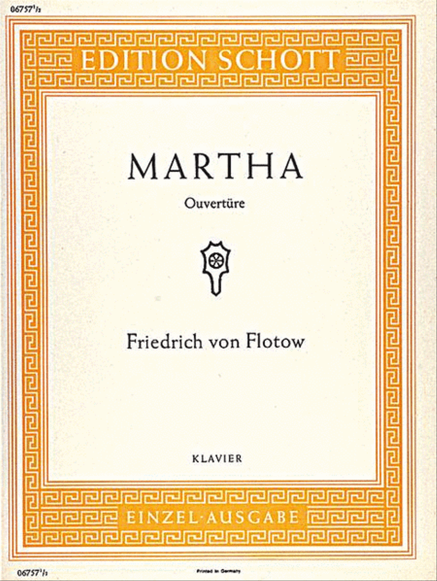 Martha Overture Piano Solo Piano Solo scores gallery preview page 1