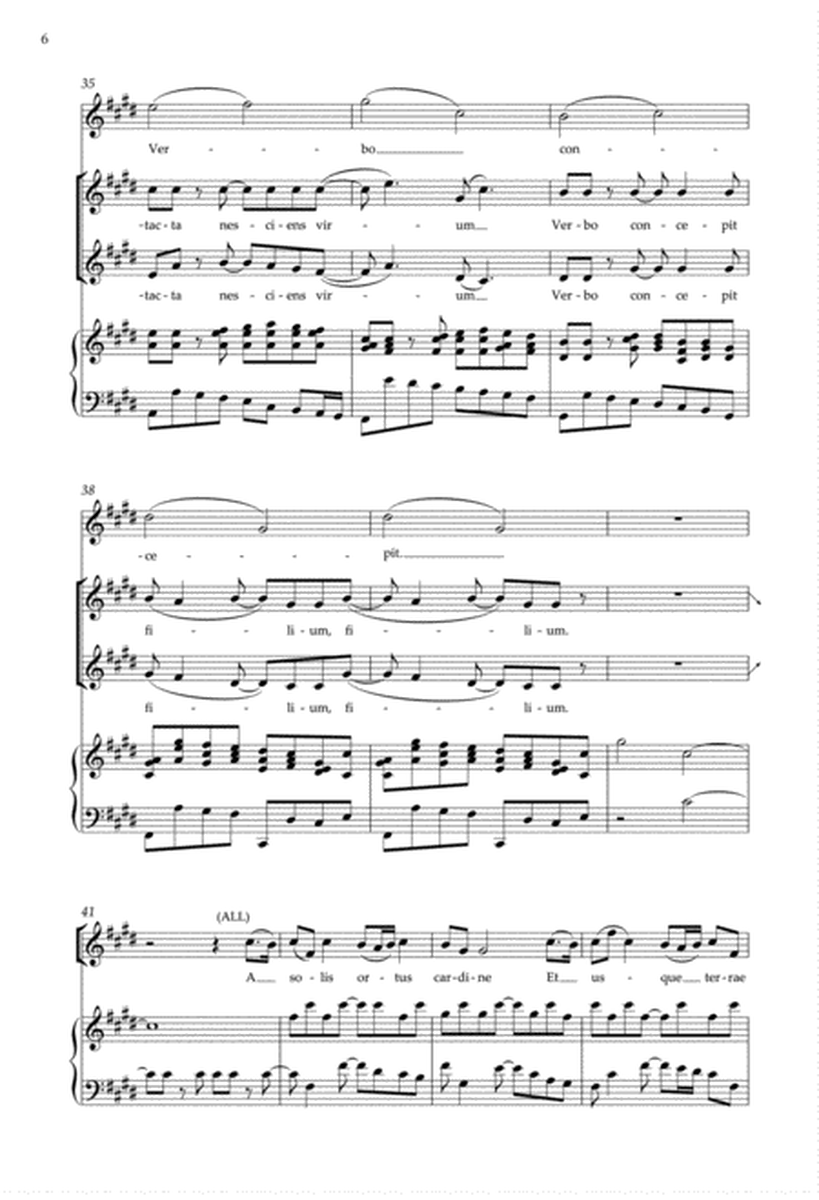 A solis ortus cardine from Enchanted Carols (Downloadable Choral Score)