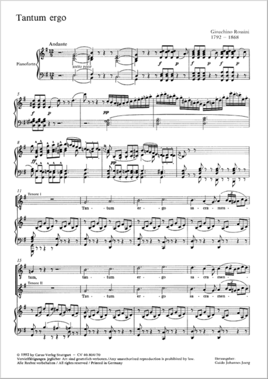 Tantum ergo Tantum ergo TTB scores gallery preview page 2