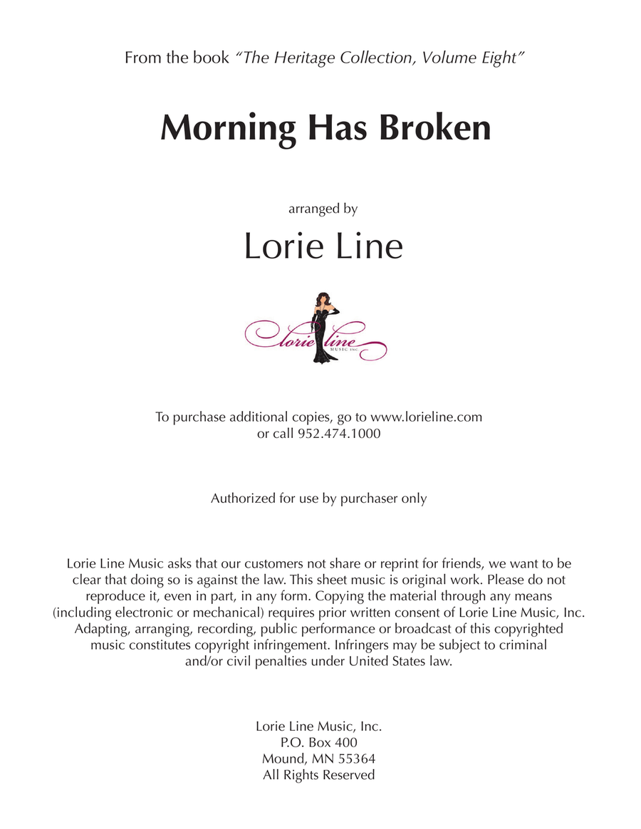 Morning Has Broken Piano Solo scores gallery preview page 1