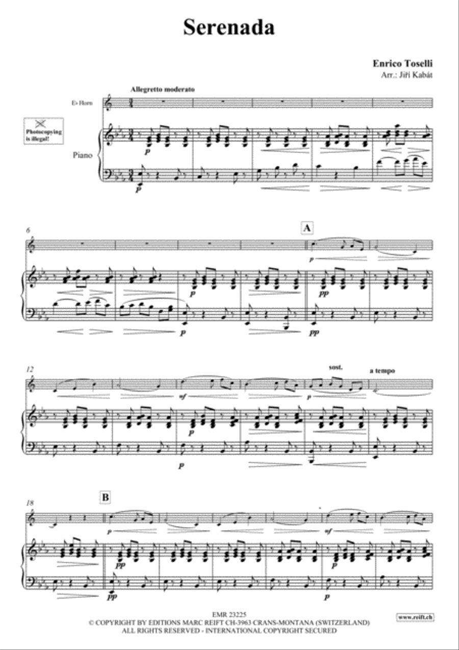Serenada Serenada Horn scores gallery preview page 3