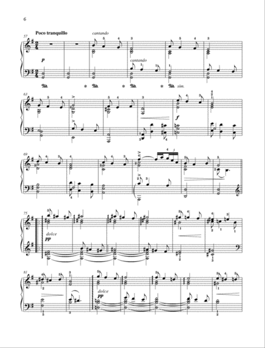 Wedding Day at Troldhaugen, Op. 65 No. 53 Piano Solo scores gallery preview page 5