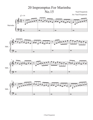 Impromptu No.15 For Marimba