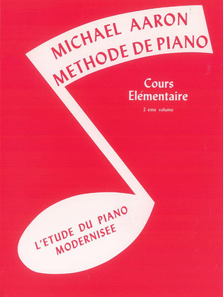 Book cover for Michael Aaron Piano Course, Book 2