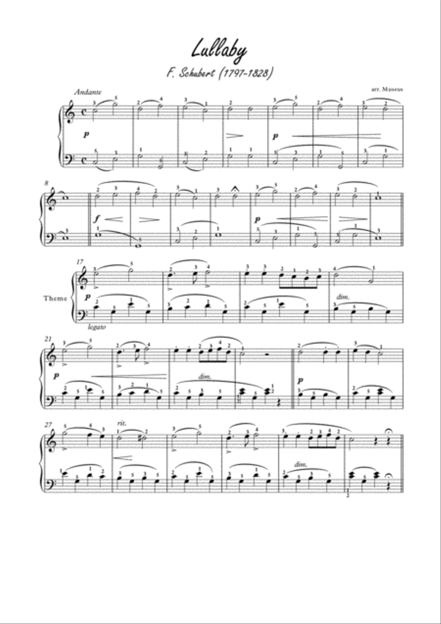 Masterpieces for easy piano 3 by F.Schubert and J.N.Hummel Easy Piano scores gallery preview page 2