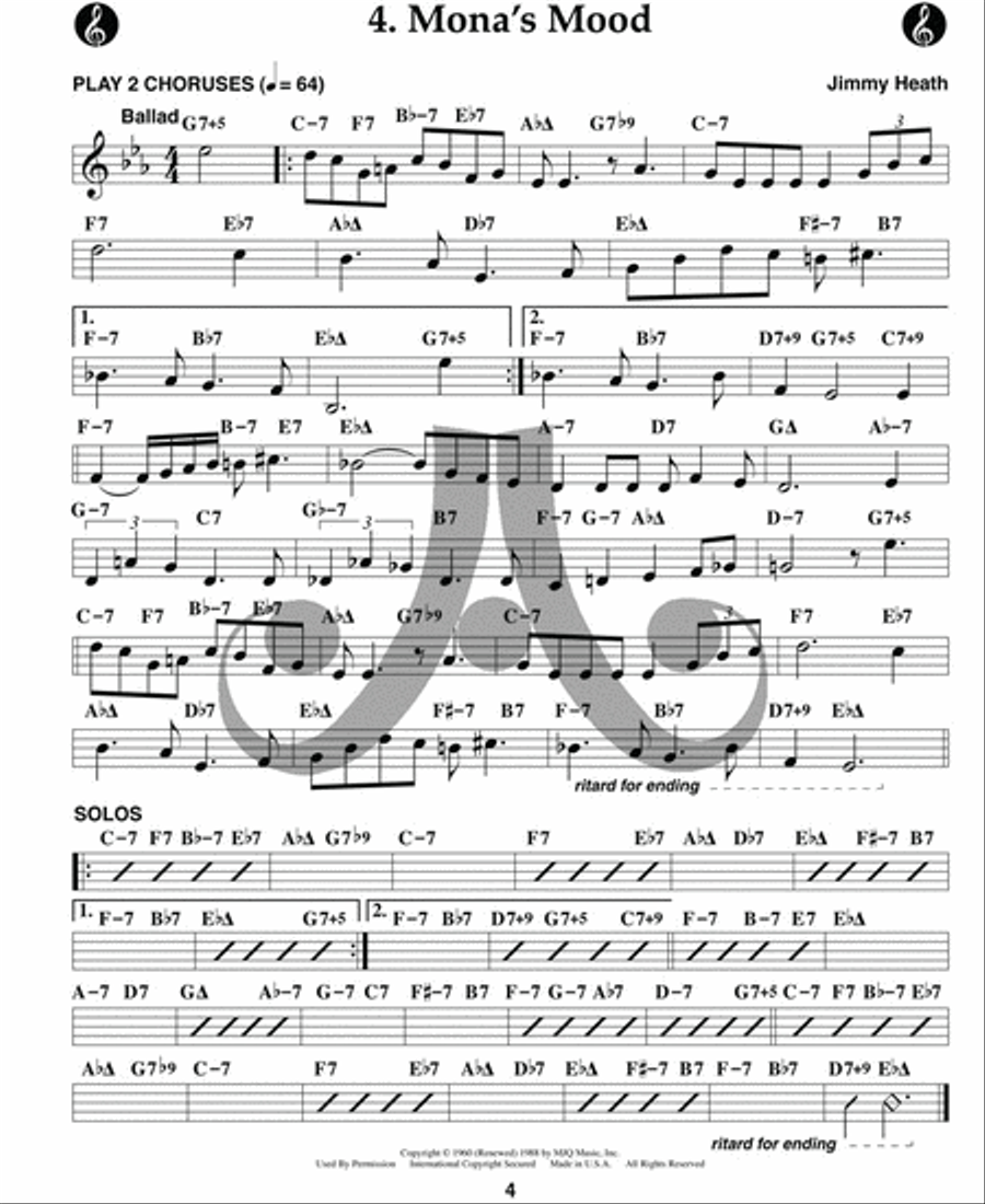 Volume 122 - Jimmy Heath Tenor Saxophone scores gallery preview page 14