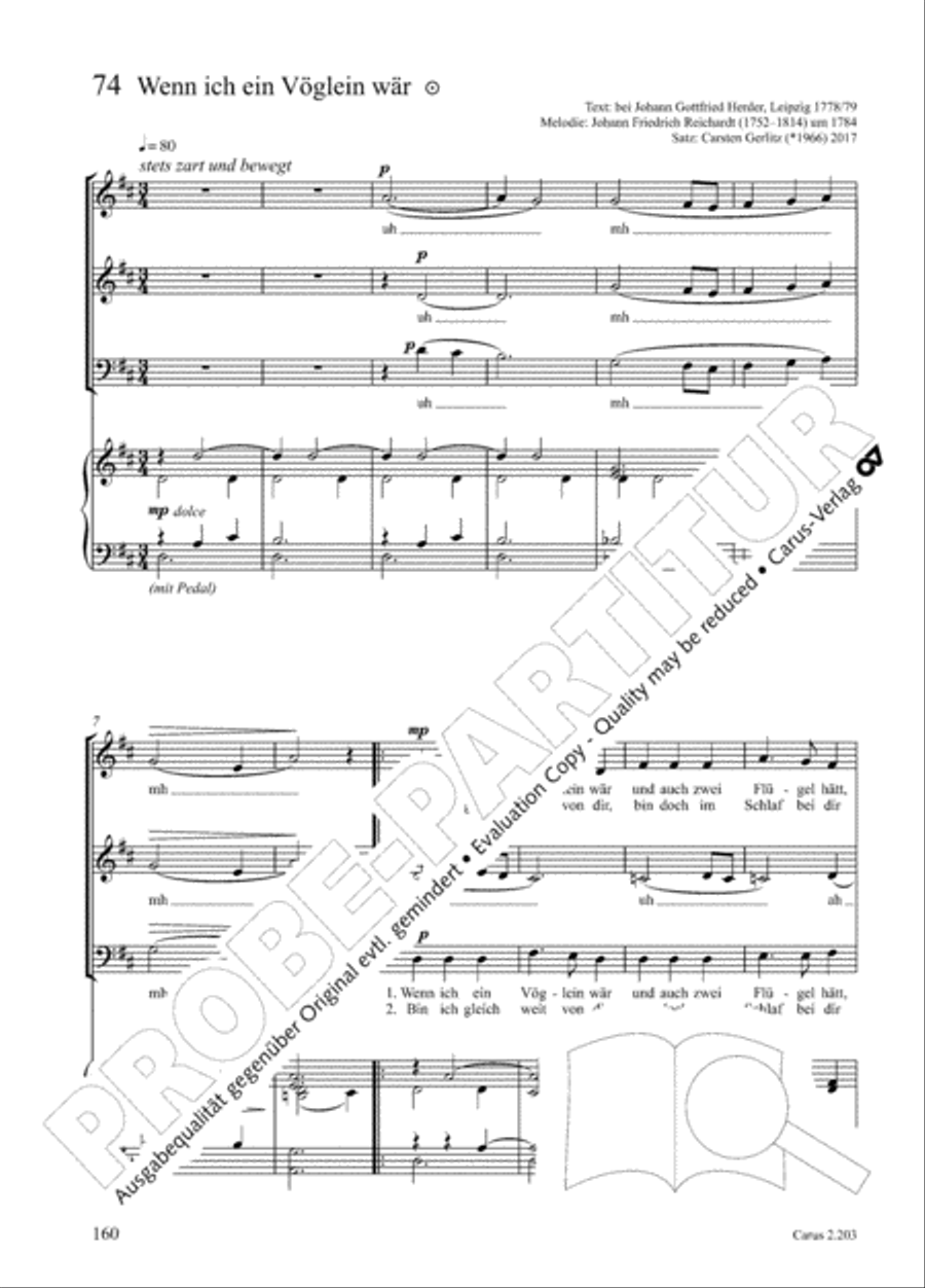 Loreley. Folk songs for choir (Loreley. Volkslieder fur Chor) Choir scores gallery preview page 163