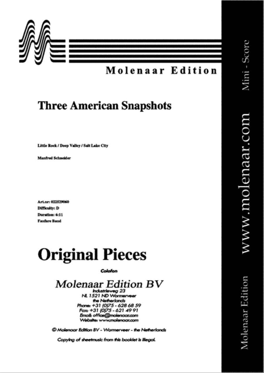Three American Snapshots Three American Snapshots Fanfare Band scores gallery preview page 2