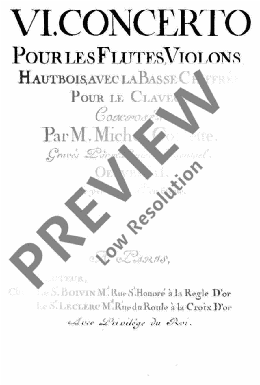 Concerto A major Flute scores gallery preview page 3