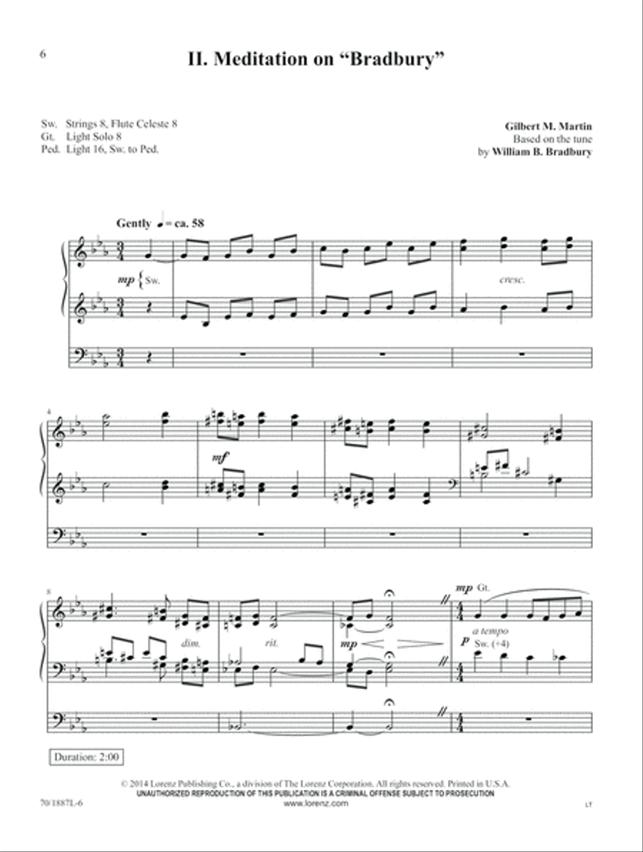 Hymns of Joyful Praise Organ scores gallery preview page 6