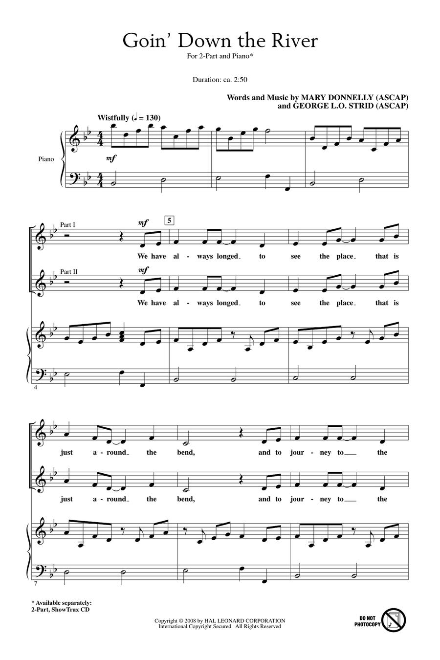 Goin' Down The River Goin' Down The River 2-Part scores gallery preview page 1