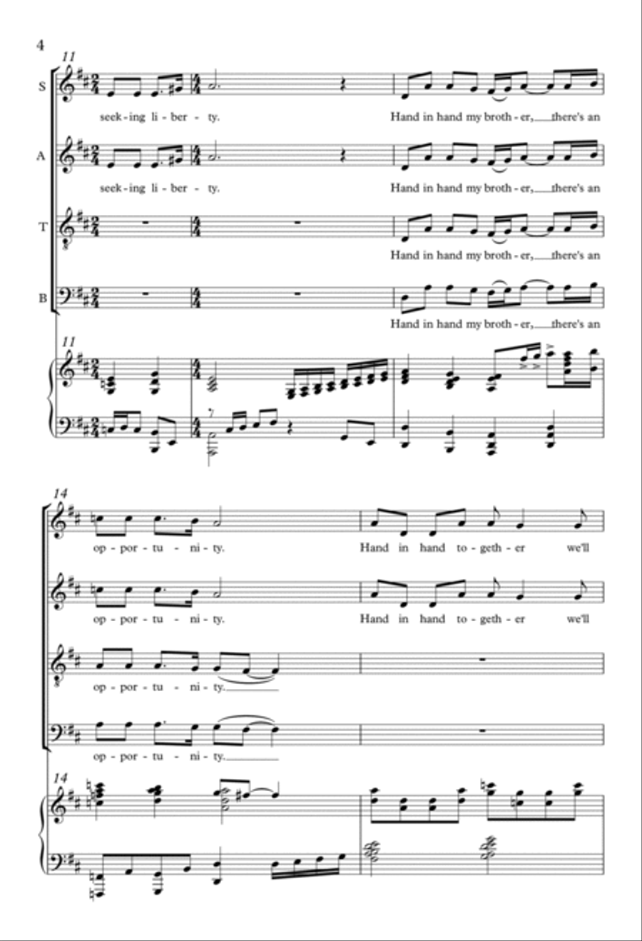 America the Beautiful 4-Part scores gallery preview page 3