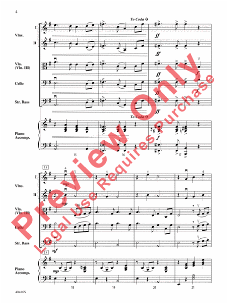Swan Lake String Orchestra scores gallery preview page 5