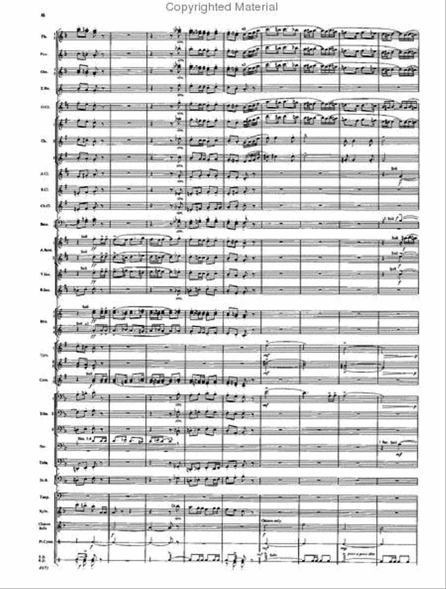 Fourth Suite for Band Concert Band scores gallery preview page 44