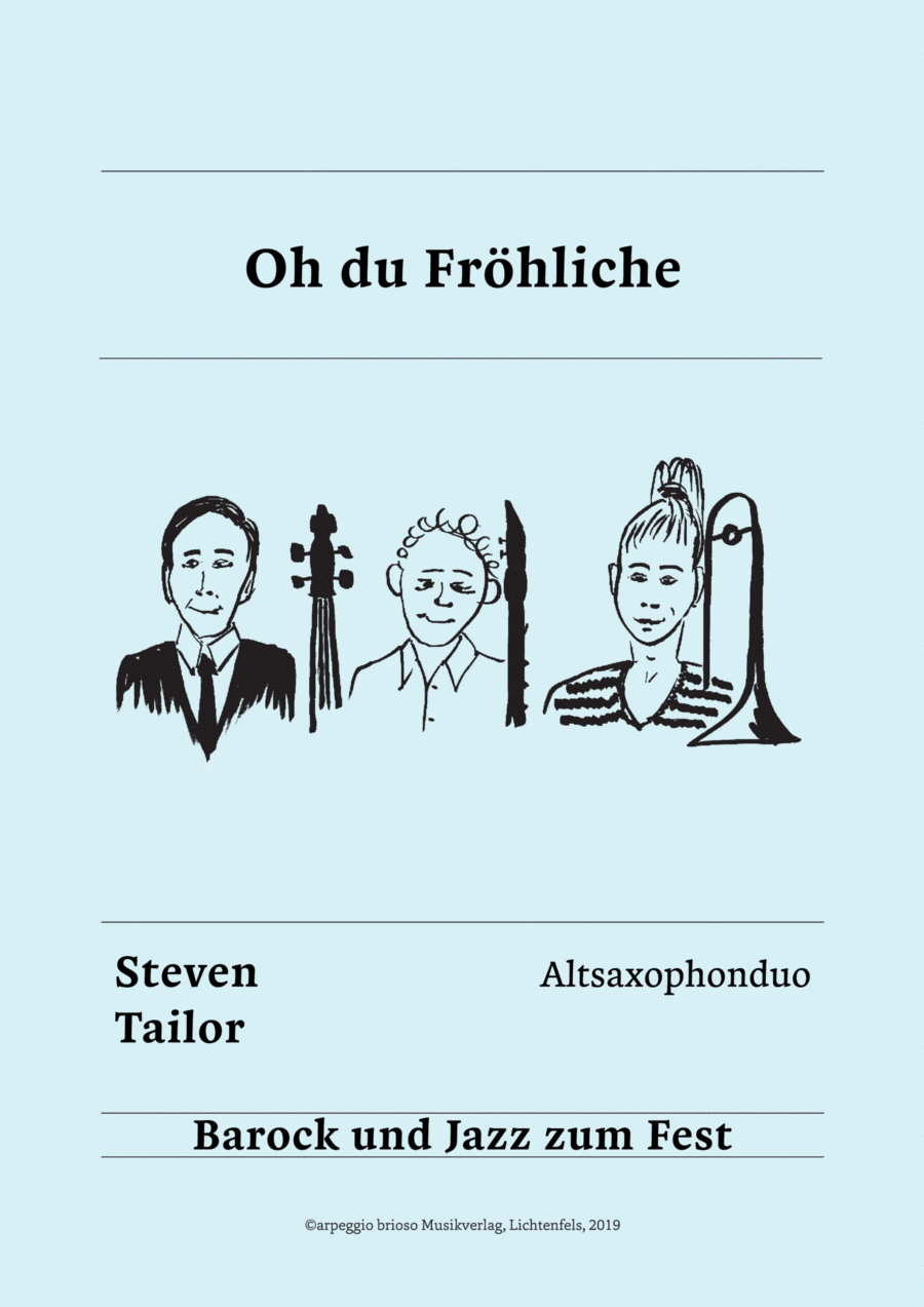 Oh du Fröhliche Alto Saxophone scores gallery preview page 1