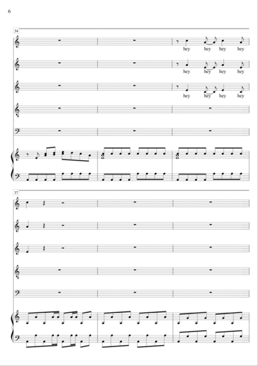 Standing In The Way Of Control 4-Part scores gallery preview page 6
