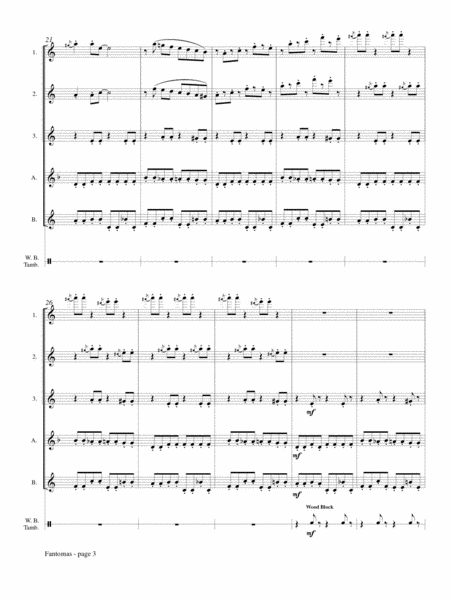 Fantomas for Flute Choir