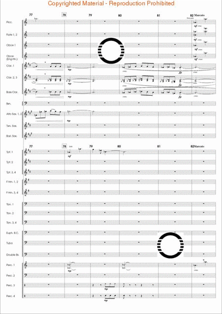 The Eagle's Flight Concert Band scores gallery preview page 17
