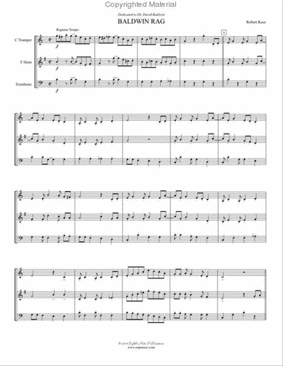 Baldwin Rag Brass Ensemble scores gallery preview page 2