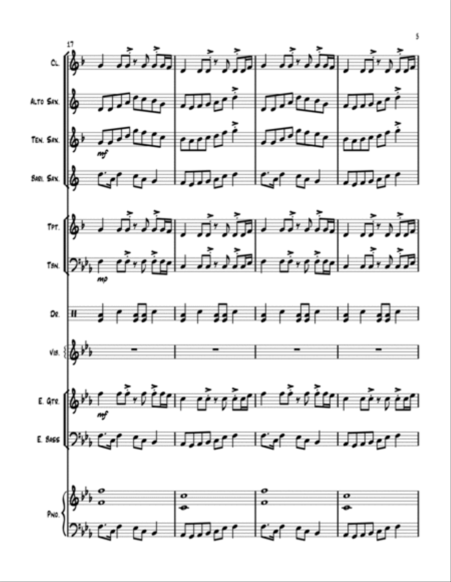 Night Groove Jazz Ensemble scores gallery preview page 6